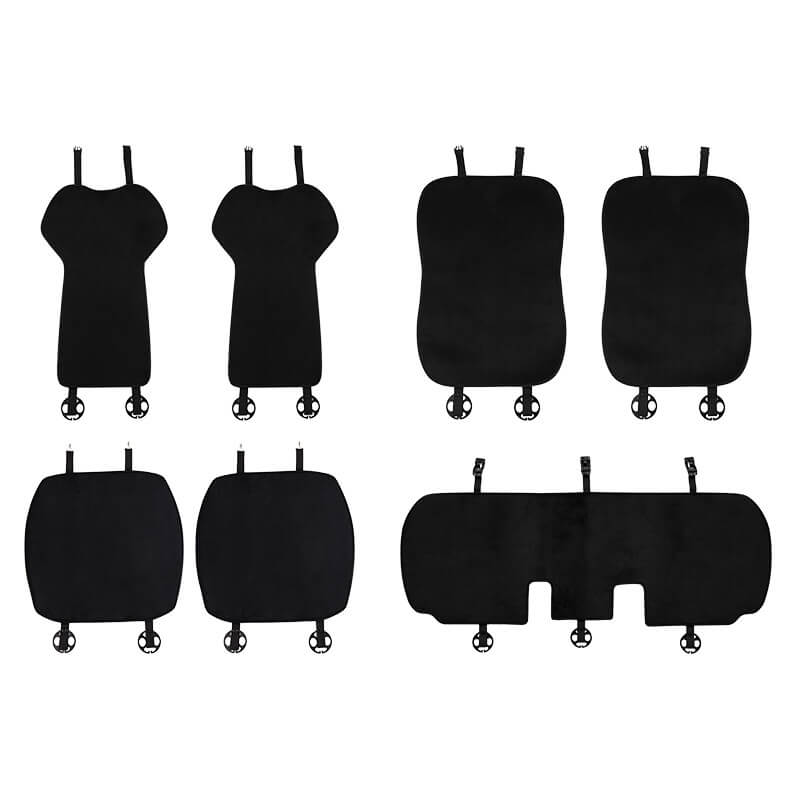 EVAAM® All Weather Seat Cover Front Rear Seat Cushion And Backrest for Model 3/Y - EVAAM