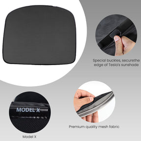 EVAAM® Roof Glass Sunshades for Tesla Model X Accessories (2012-2023)-details