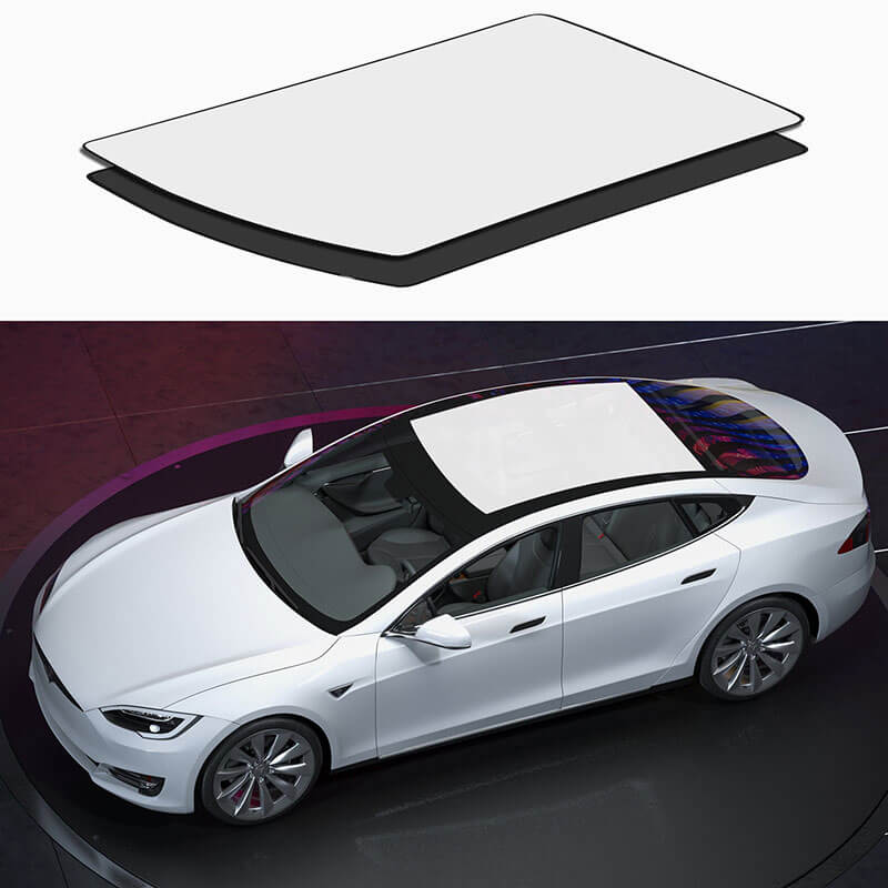 EVAAM® Roof Glass Sun Shades for Tesla Model S Accessories (2012-2023)