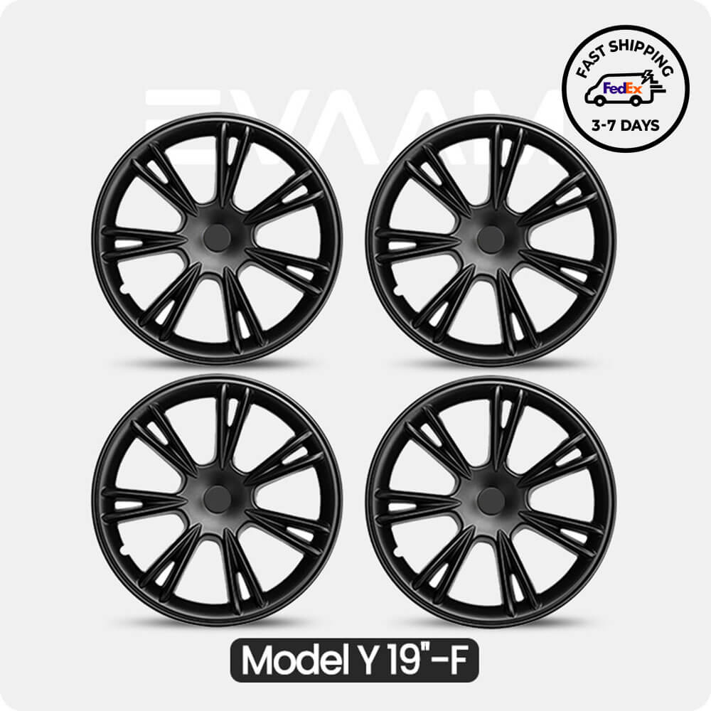 EVAAM® Wheel Covers Hubcap for Tesla Model Y 2019-2023 (4pcs)-Style F/G