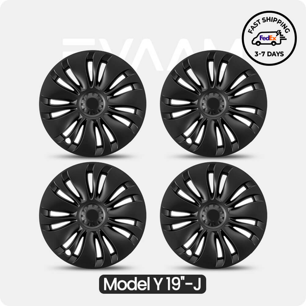 EVAAM® Wheel Covers Hubcap for Tesla Model Y 2019-2023 (4pcs)-Style H/I/J