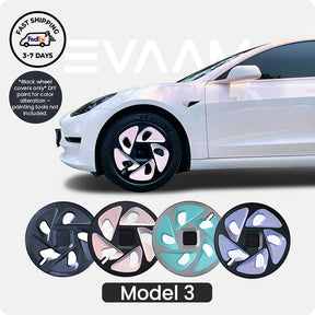 EVAAM® Wheel Hubcap for Tesla Model 3 Aero Wheels 2017-2023 (4PCS)