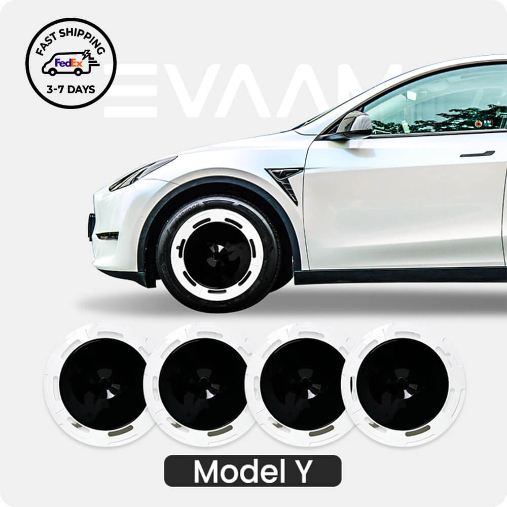 EVAAM® Wheel Cover Hubcap for Tesla Model Y Gemini Wheels 2020-2023 (4PCS)