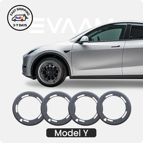 EVAAM® Wheel Hubcap for Tesla Model Y Induction Wheels 2020-2023 (4PCS)