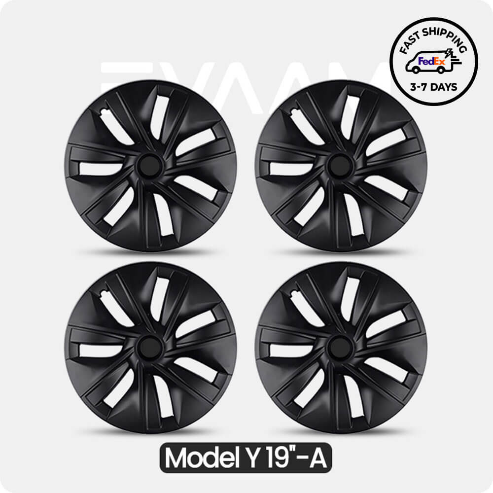 EVAAM® Wheel Covers Hubcap for Tesla Model Y 2019-2023 (4pcs)-Style A/B/C