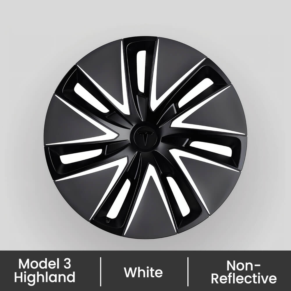 Wheel Hub Reflective Decals For Tesla Model 3 Highland 18" Photon Wheels - EVAAM