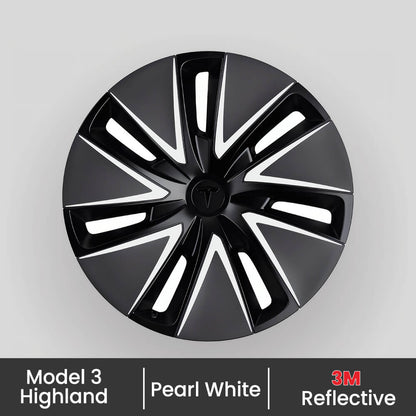 Wheel Hub Reflective Decals For Tesla Model 3 Highland 18" Photon Wheels - EVAAM