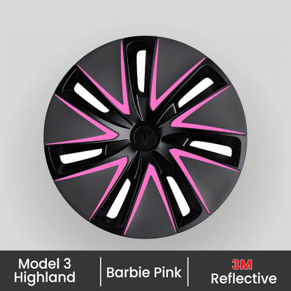 Wheel Hub Reflective Decals For Tesla Model 3 Highland 18" Photon Wheels - EVAAM
