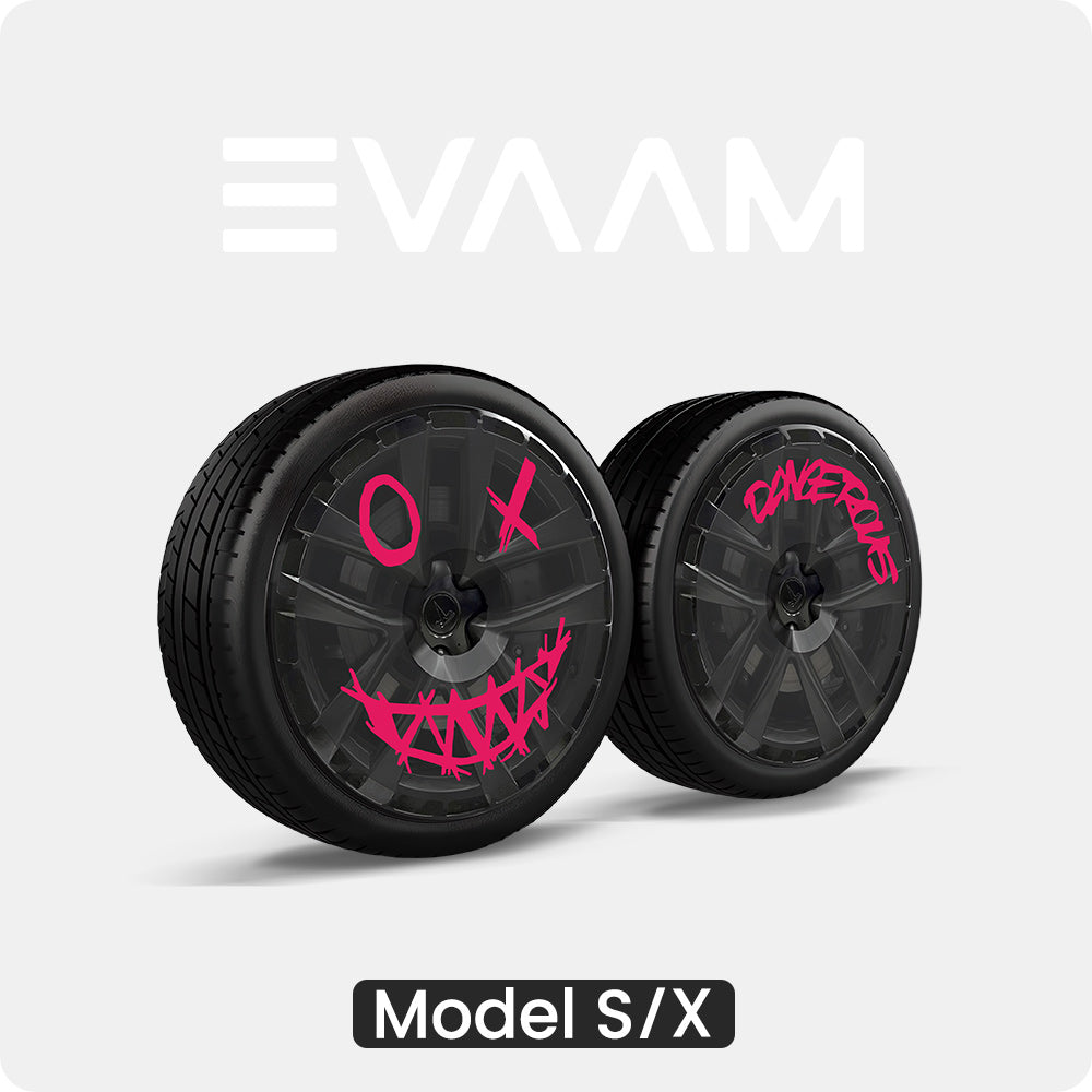 EVAAM® Stylish Wheel Hubcap For Tesla Model S/X (4 PCS) - EVAAM