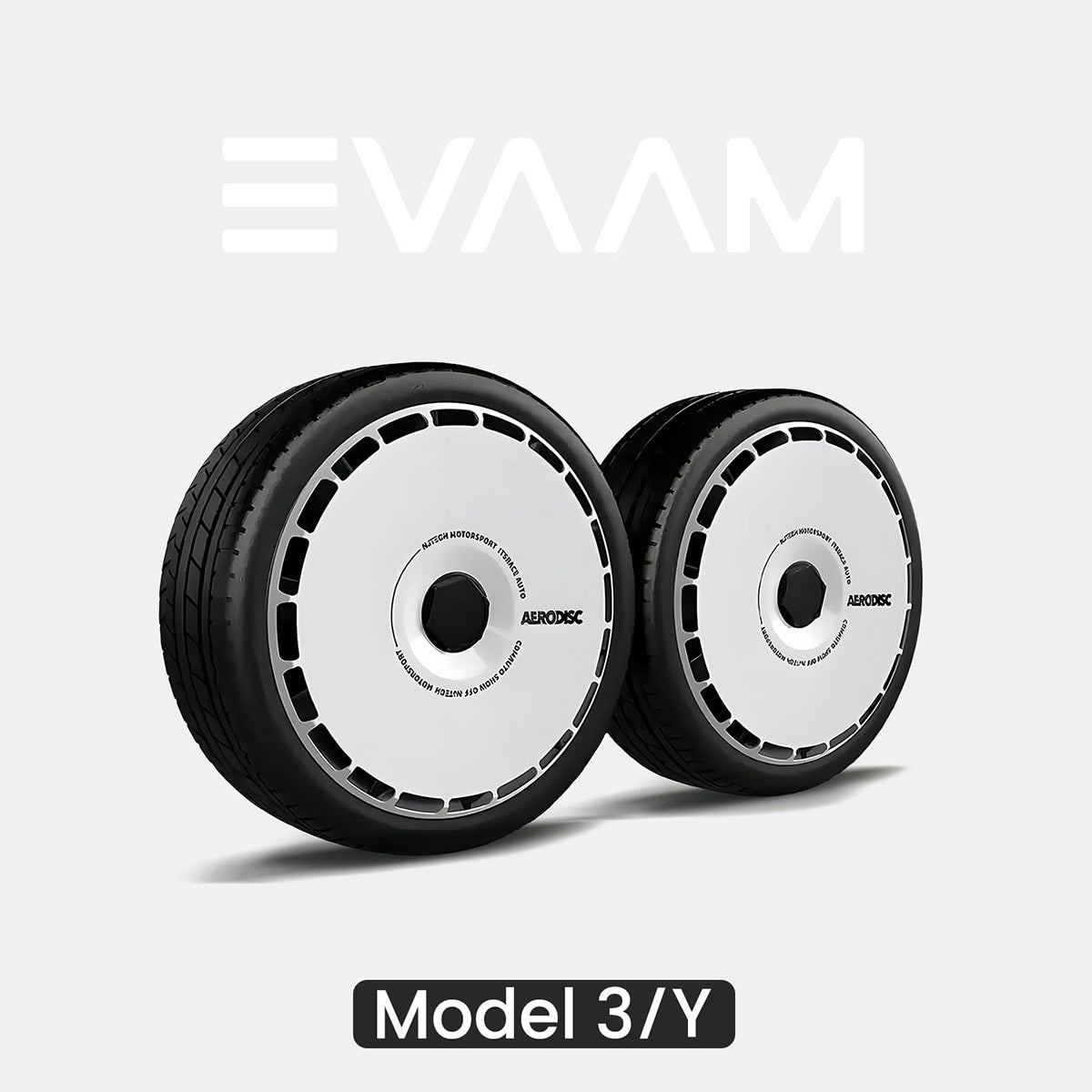EVAAM® Stylish Fully Wrapped Wheel Hubcap For Tesla Model 3/Y (4 PCS)