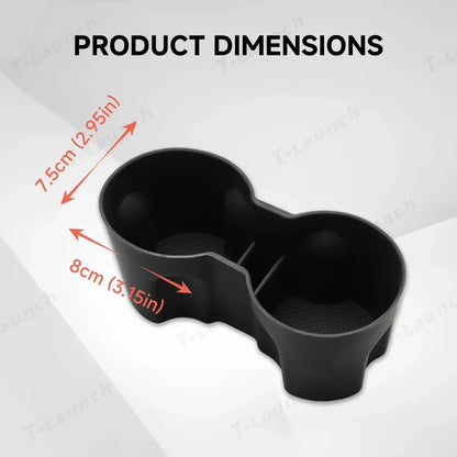 EVAAM® Precision-Fit Silent Cup Holder Insert for Tesla Model Y Juniper (2025-2026) - EVAAM