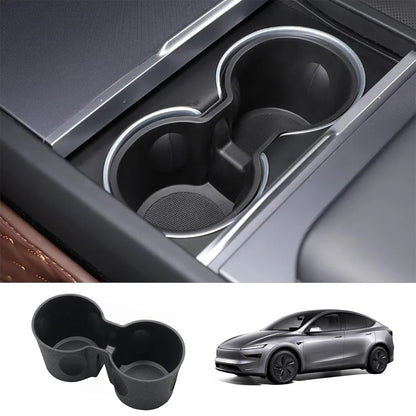 EVAAM® Precision-Fit Silent Cup Holder Insert for Tesla Model Y Juniper (2025-2026) - EVAAM