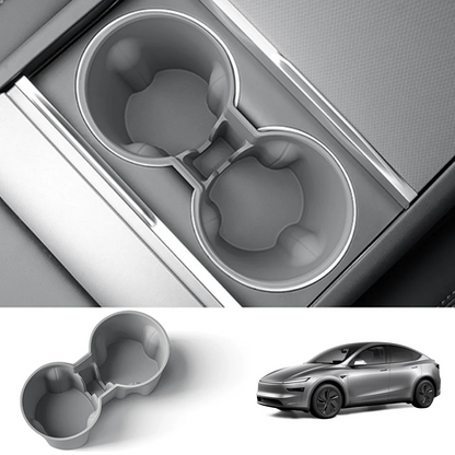 EVAAM® Precision-Fit Silent Cup Holder Insert for Tesla Model Y Juniper (2025-2026) - EVAAM