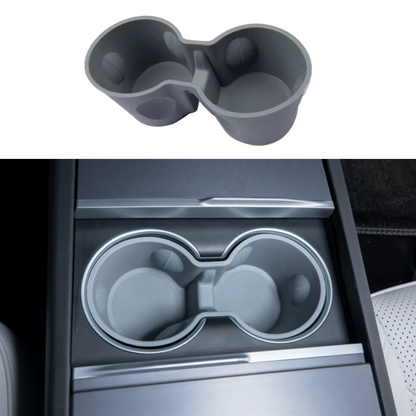 EVAAM® Precision-Fit Silent Cup Holder Insert for Tesla Model Y Juniper (2025-2026) - EVAAM