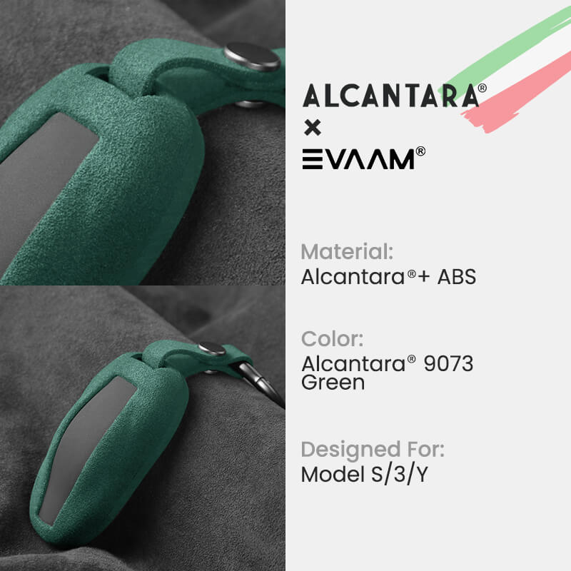 Alcantara Tesla Key Fob Cover For Model 3/Y/S/X (2012-2023)- EVAAM® - EVAAM