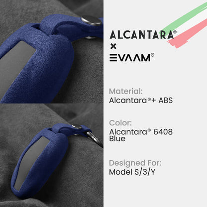Alcantara Tesla Key Fob Cover For Model 3/Y/S/X (2012-2023)- EVAAM® - EVAAM