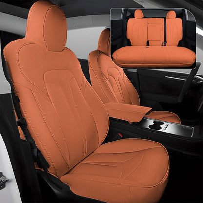 EVAAM® All-Inclusive Leather Full Seat Covers for Tesla 2024+ Model 3 Highland - EVAAM