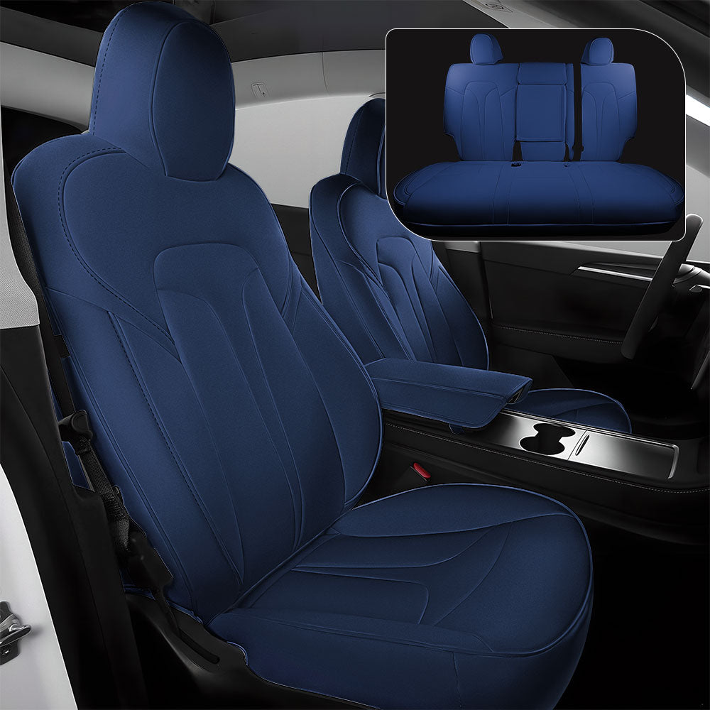 EVAAM® All-Inclusive Leather Full Seat Covers for Tesla 2024+ Model 3 Highland - EVAAM