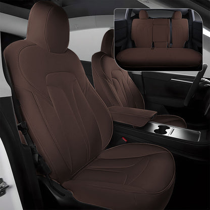 EVAAM® All-Inclusive Leather Full Seat Covers for Tesla 2024+ Model 3 Highland - EVAAM