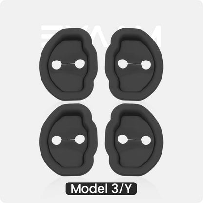 EVAAM® Silicone Door Latch Lock Protector Noise Reduction For Tesla Model 3/Y (4Pcs) [2017-2023] - EVAAM