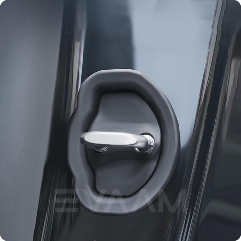EVAAM® Silicone Door Latch Lock Protector Noise Reduction For Tesla Model 3/Y (4Pcs) [2017-2023] - EVAAM