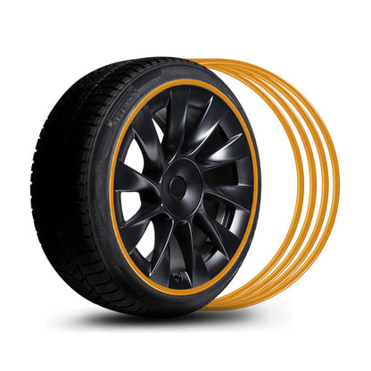 EVAAM® Aluminum Alloy Wheel Rim Protector For Tesla All Models (4 PCS) (2012-2023) - EVAAM