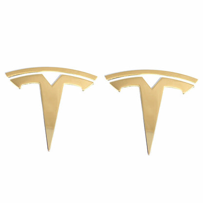 EVAAM® "T" Emblem Front & Rear Badge Replacement Full Set For Tesla Model 3/Y (1 Pair) - EVAAM