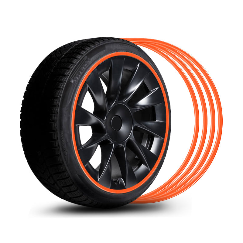 EVAAM® Aluminum Alloy Wheel Rim Protector For Tesla All Models (4 PCS) (2012-2023) - EVAAM