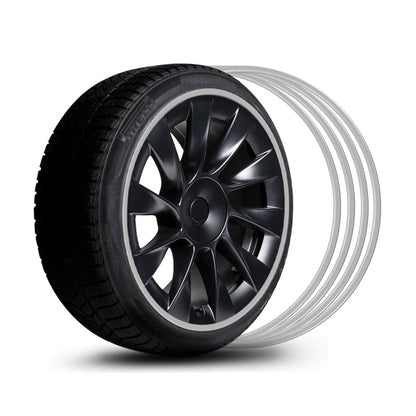 EVAAM® Aluminum Alloy Wheel Rim Protector For Tesla All Models (4 PCS) (2012-2023) - EVAAM