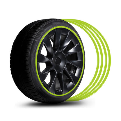 EVAAM® Aluminum Alloy Wheel Rim Protector For Tesla All Models (4 PCS) (2012-2023) - EVAAM