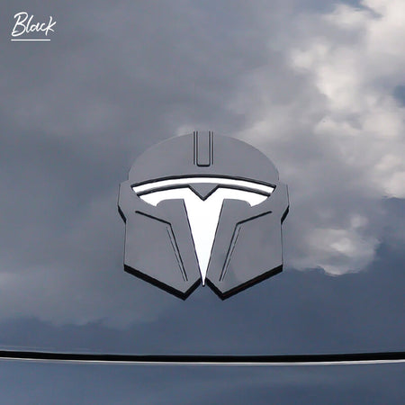 Metall Ersatz Aufkleber für Tesla Model 3 Y Vordere Rückseite Kofferraum  Logo Emblem Abziehbilder Aufkleber Zubehör