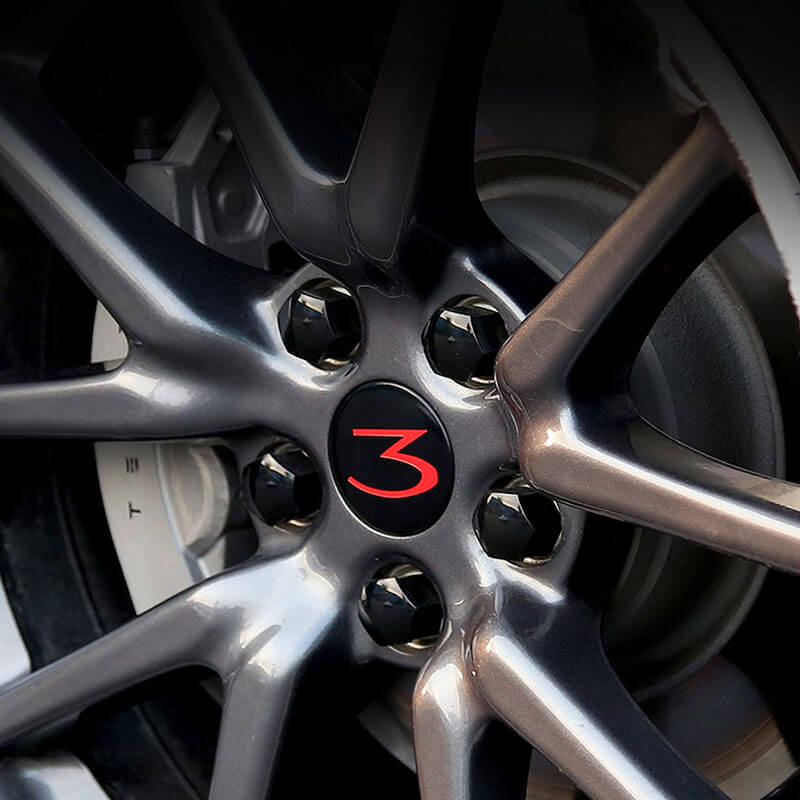 EVAAM® Aero Wheel Center Cap Kit for Tesla Model 3(4Pcs) [2017-2023] - EVAAM