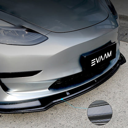 EVAAM® Front Bumper Splitter Lip Protection for Tesla Model 3 (2017-2019) - EVAAM