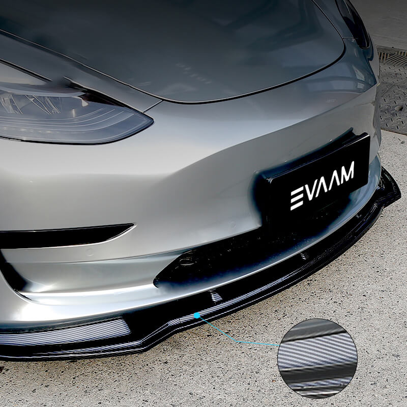 EVAAM® Front Bumper Splitter Lip Protection for Tesla Model 3 (2017-2019) - EVAAM
