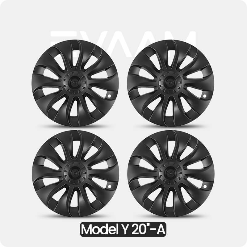 EVAAM® Wheel Covers Hubcap for Tesla Model Y 20‘’ 2019-2023 (4pcs)-Style A/B - EVAAM