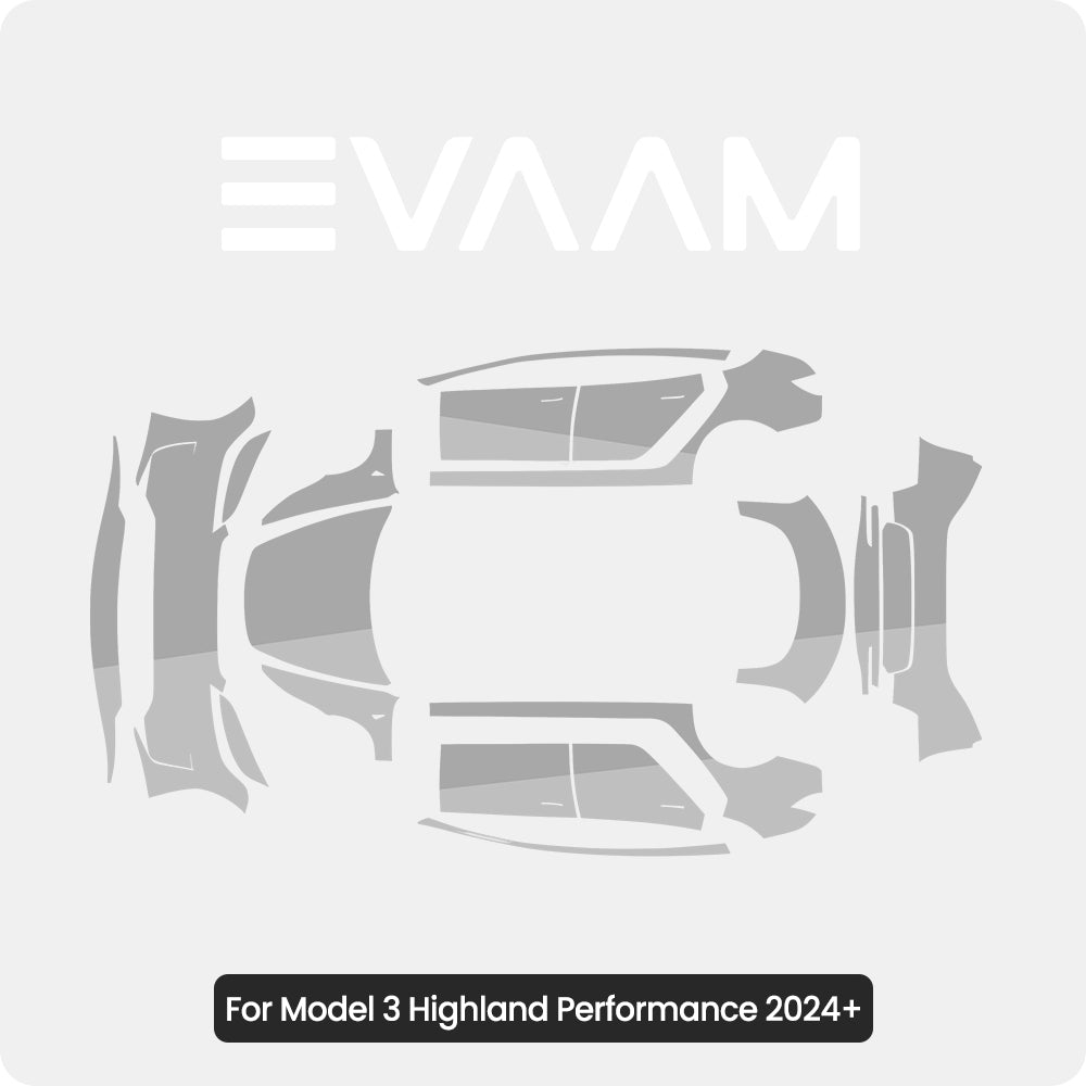 TPU Pre-Cut Invisible Full Car Paint Protection Film (PPF) for Tesla Model 3 Highland Performance 2024+