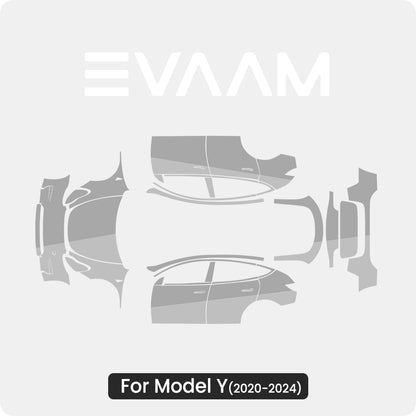 TPU Pre-Cut Invisible Full Car Paint Protection Film (PPF) for Tesla Model Y (2020-2024)