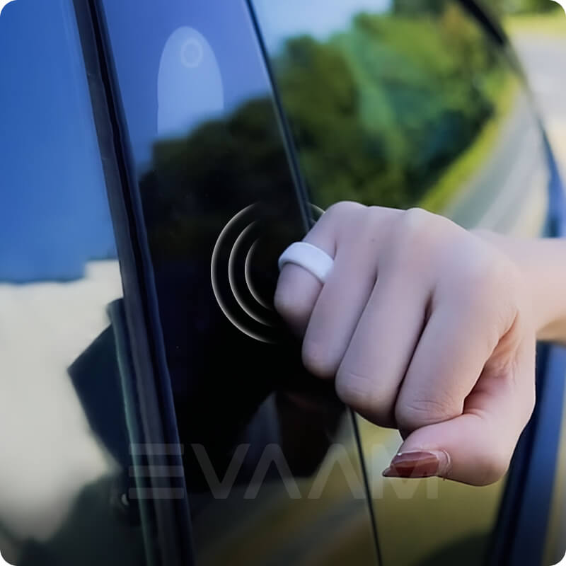 White Tesla Model 3 Custom Keychain Porte Cles Llavero Schlüsselanhänger