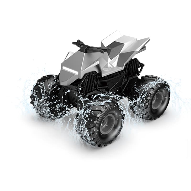 4WD Amphibious RC Stunt Car: Water Bullet Launcher, Mist Spray & LED Lights