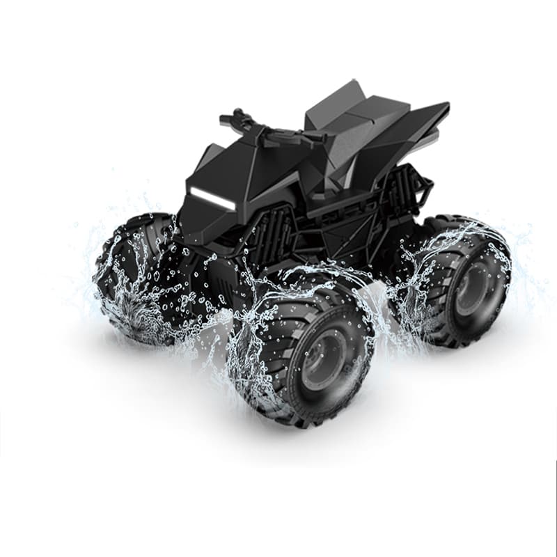 4WD Amphibious RC Stunt Car: Water Bullet Launcher, Mist Spray & LED Lights