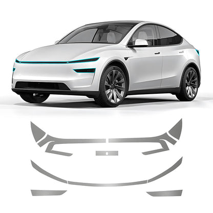 Film de protection pour phares et feux arrière EVAAM® en TPU teinté fumé pour Tesla Model Y Juniper 2025+