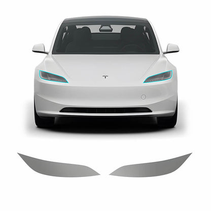 Film de protection pour phares et feux arrière EVAAM® en TPU teinté fumé pour Tesla Model Y Juniper 2025+
