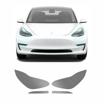 Film de protection pour phares et feux arrière EVAAM® en TPU teinté fumé pour Tesla Model Y Juniper 2025+