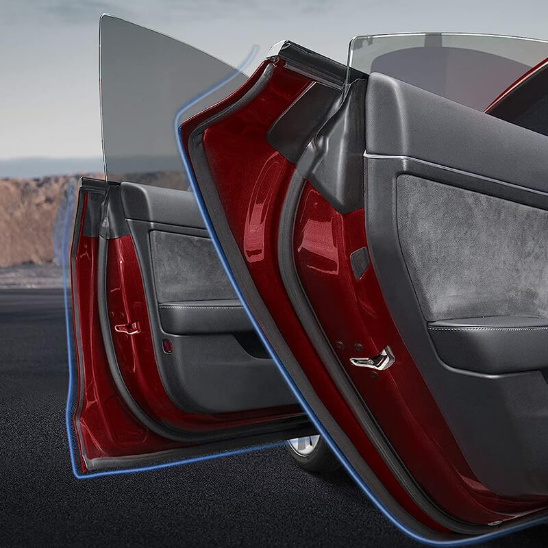 Für Tesla Modell 3 Y Auto Tür Dichtung Streifen Kit Gummi Noise