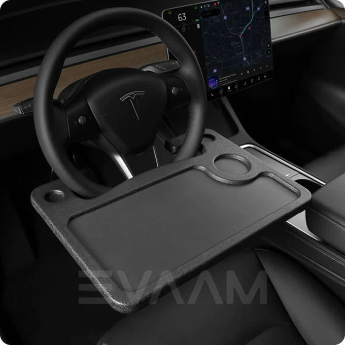 EVAAM® Steering Wheel Tray for Model 3/Y Accessories - EVAAM