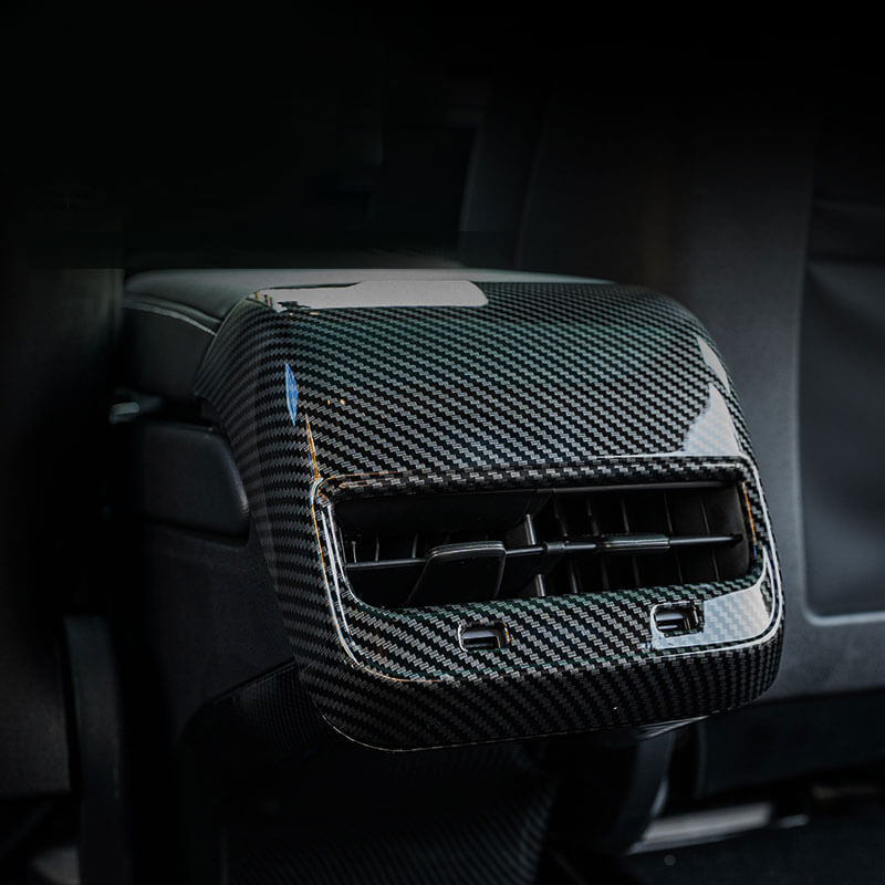 Tesla Model 3 & Model Y REAL Carbon Fiber Rear AC Vent Cover –  AYCustomsAutomotive