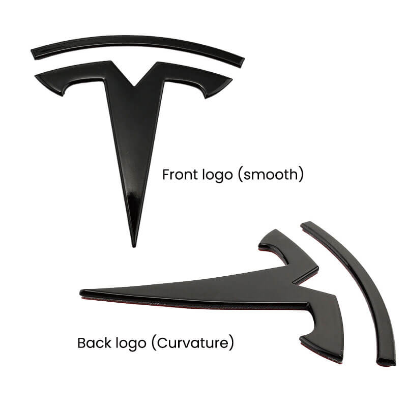 Tesla T Emblem Logo Aufkleber oder Emblem auf der Haube