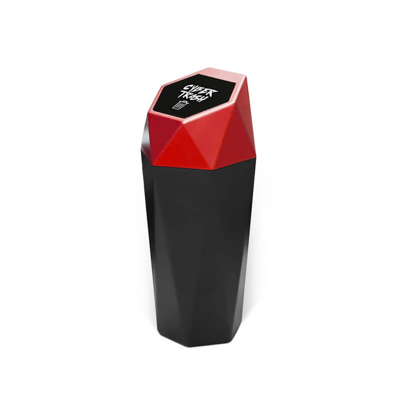 2pcs Automotive Cup Holder Garbage Can Trash Bin Small Mini Car Trash RED  NEW