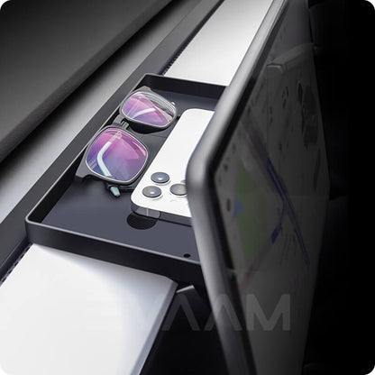 EVAAM® Magnetic Center Console Screen Organizer Tray For Tesla Model 3/Y Accessories - EVAAM