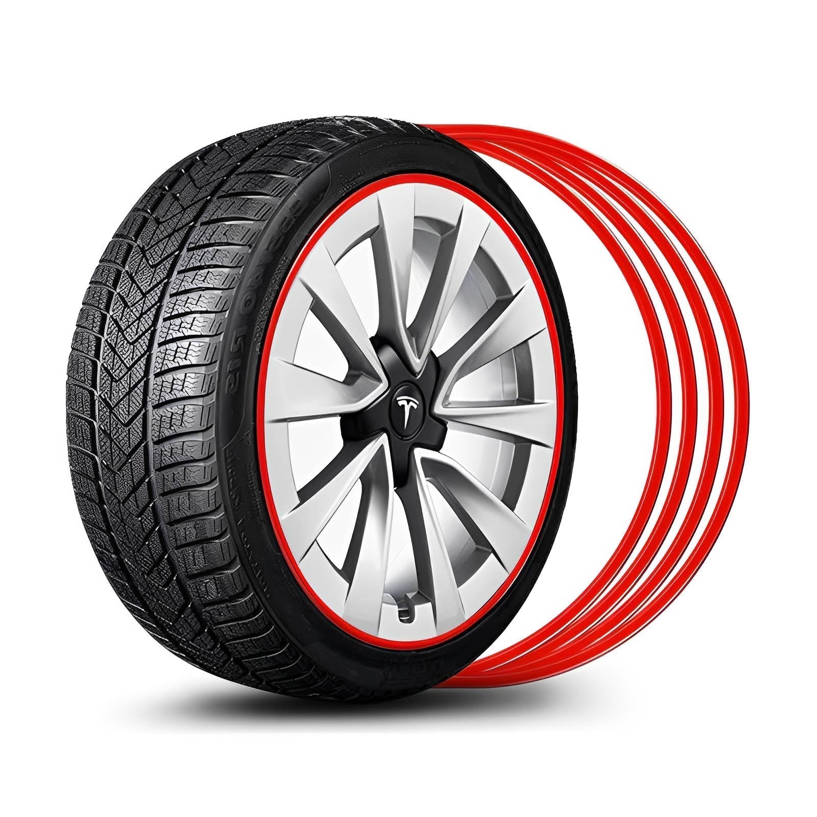 EVAAM™ UPGRADE! Aluminum Alloy Wheel Rim Protector For Tesla All Models (4 PCS) (2012-2023) - EVAAM